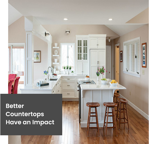 Our CT kitchen remodeling process includes installing kitchen countertop CT & cabinetry. Connecticut countertops. Installation of Granite Countertops Danbury CT contractor Kitchen Traditions