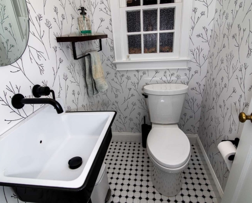 A bathroom remodeled in Southbury CT.