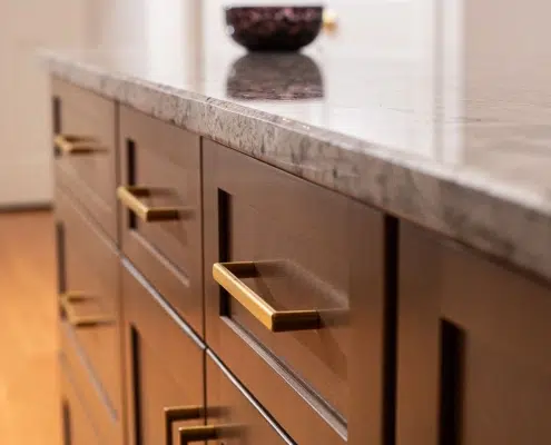 Home remodel experts, Kitchen Traditions, install custom cabinets and drawers in a Connecticut residence. For the top custom cabinet design and installation services, call or visit our showroom today.