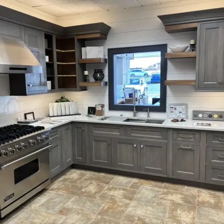 kitchen-showroom-danbury-ct Kitchen Traditions’ Danbury showroom allows homeowners to view kitchen layouts before beginning the remodel process, helping to avoid unnecessary change orders mid-project.