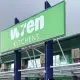 Exterior of a Wren Kitchens storefront following the kitchen cabinet company's sudden United States Chapter 7 bankruptcy filing and store closures.